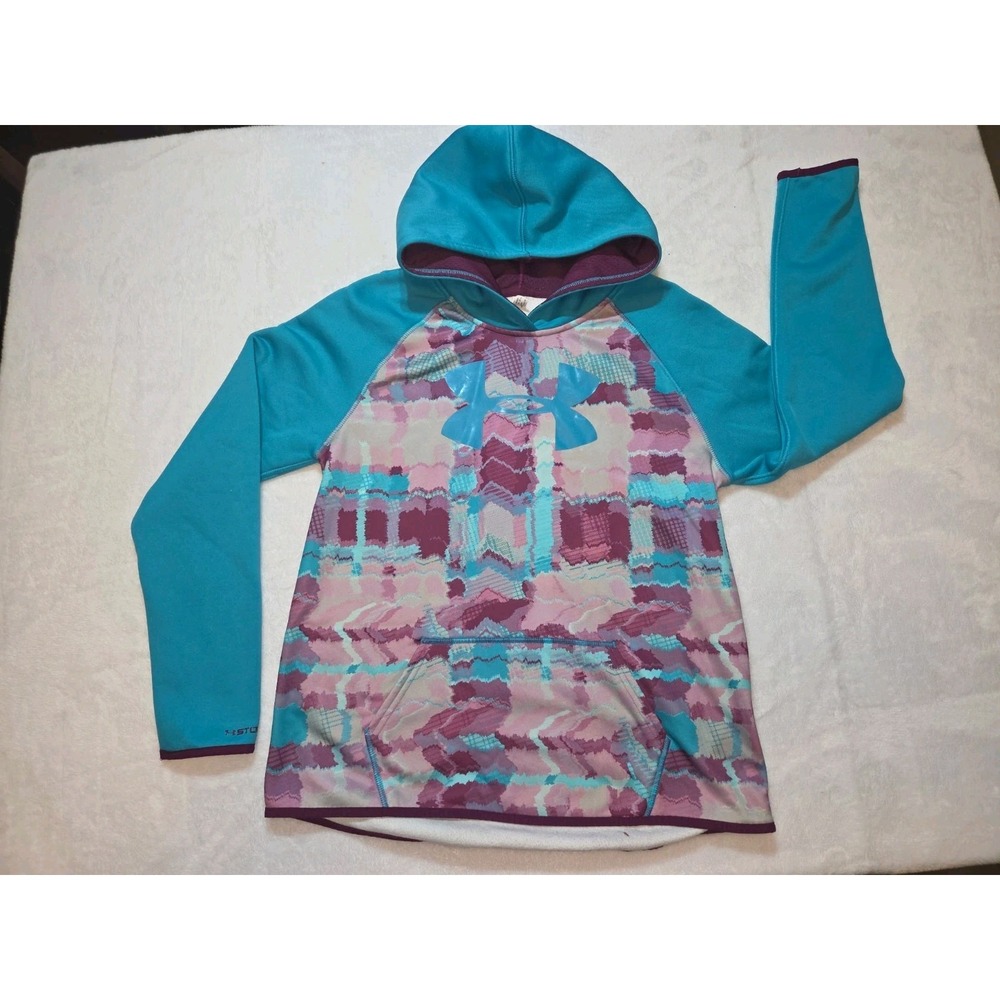 201. Under Armour ColdGear Storm Girls Pullover Hoodie Size Youth Large... - Picture 8 of 8